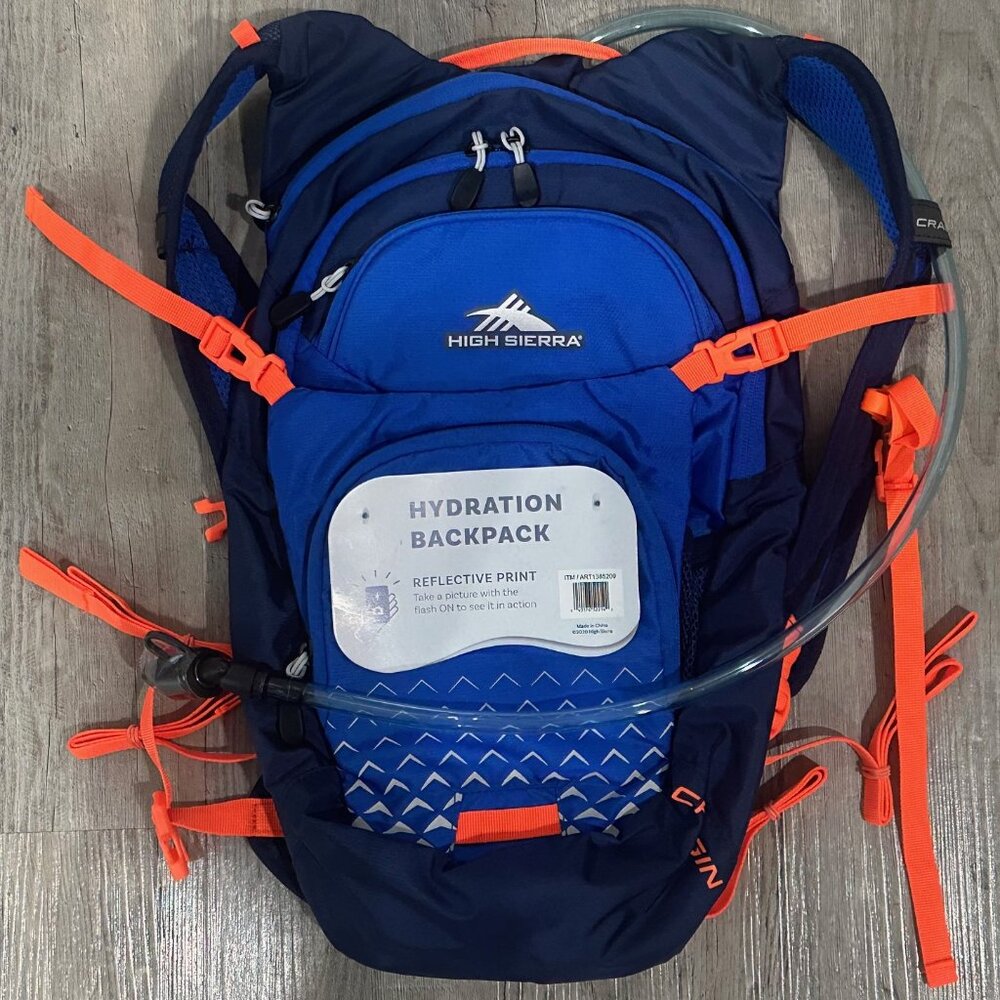 High Sierra 2L Hydration Pack Cragin Cycling Hiking Backpack Bite Valve Outdoor